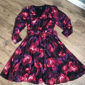 Jason Wu |  Floral flowy faux wrap dress. 
Size XS.